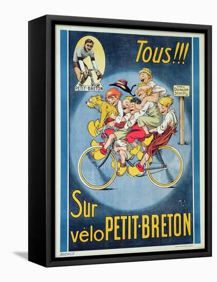 Everyone on the Petit-Breton Bike', Advertisement for a Bicycle-Michel Liebeaux-Framed Premier Image Canvas