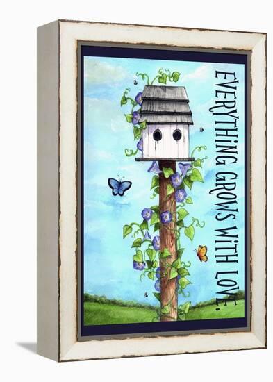 Everything grows with love-Melinda Hipsher-Framed Premier Image Canvas