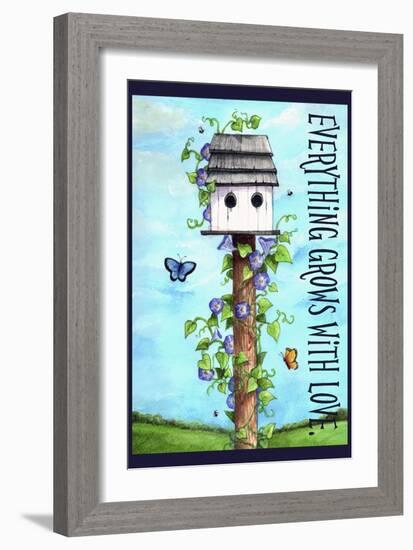 Everything grows with love-Melinda Hipsher-Framed Giclee Print