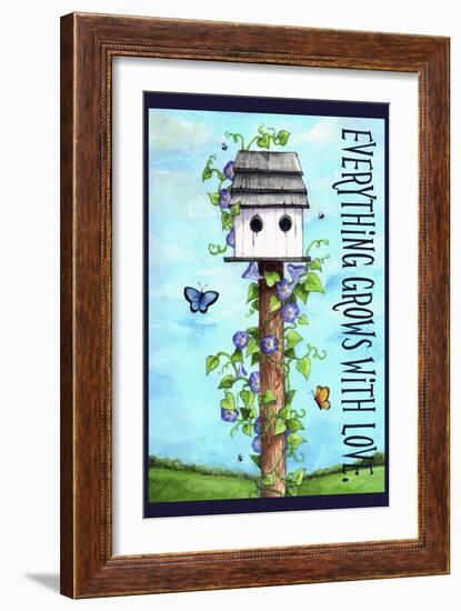 Everything grows with love-Melinda Hipsher-Framed Giclee Print