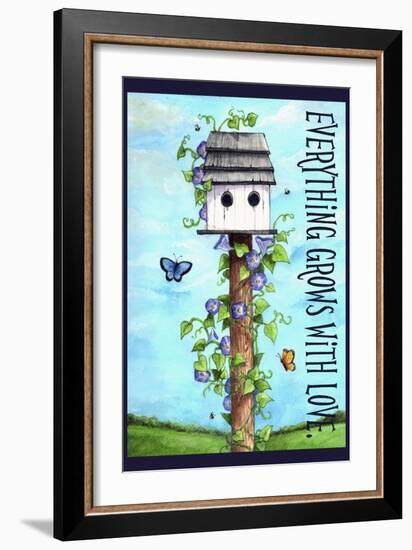 Everything grows with love-Melinda Hipsher-Framed Giclee Print