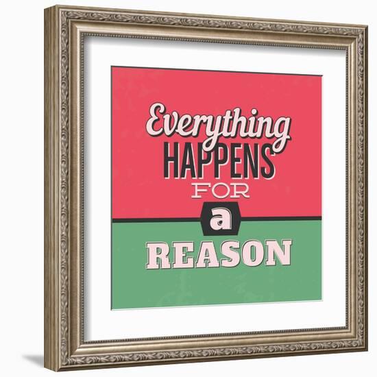 Everything Happens for a Reason 1-Lorand Okos-Framed Art Print