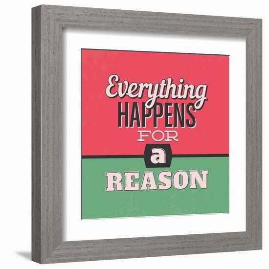 Everything Happens for a Reason 1-Lorand Okos-Framed Art Print