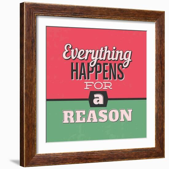 Everything Happens for a Reason 1-Lorand Okos-Framed Art Print