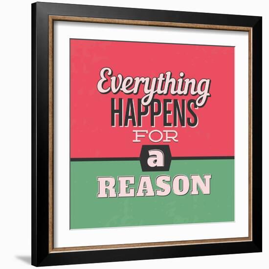 Everything Happens for a Reason 1-Lorand Okos-Framed Art Print