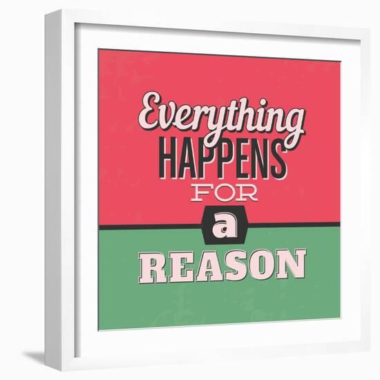 Everything Happens for a Reason 1-Lorand Okos-Framed Art Print
