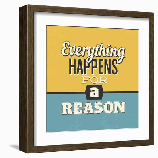 Everything Happens for a Reason-Lorand Okos-Framed Art Print