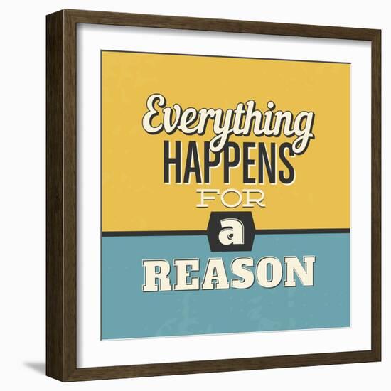 Everything Happens for a Reason-Lorand Okos-Framed Art Print