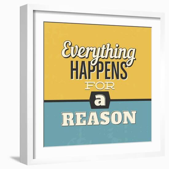 Everything Happens for a Reason-Lorand Okos-Framed Art Print