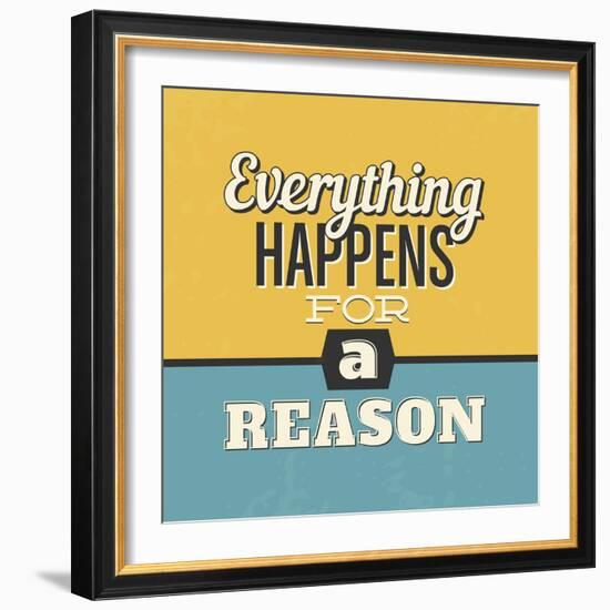 Everything Happens for a Reason-Lorand Okos-Framed Art Print