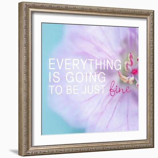 Everything is Going to be Just Fine-Sarah Gardner-Framed Art Print