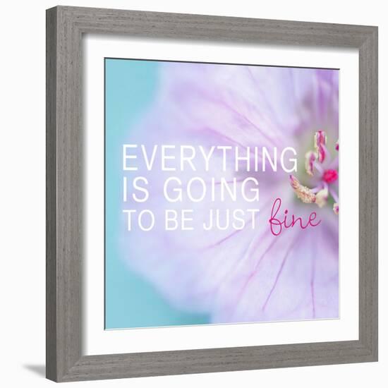 Everything is Going to be Just Fine-Sarah Gardner-Framed Art Print