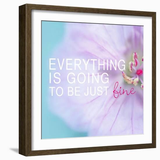 Everything is Going to be Just Fine-Sarah Gardner-Framed Art Print