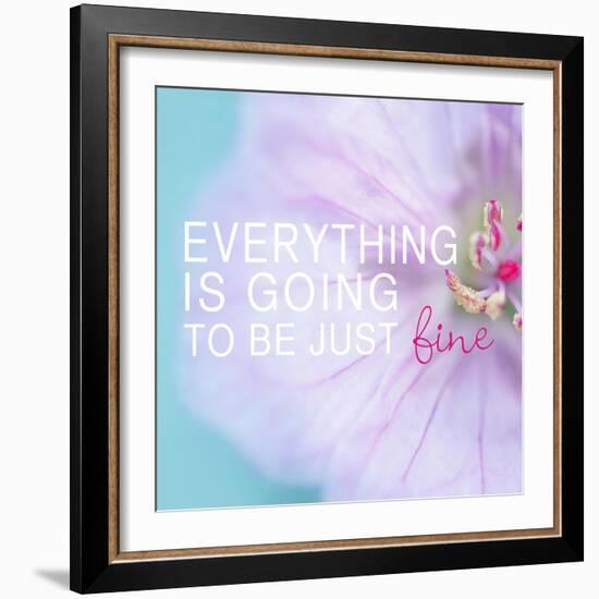 Everything is Going to be Just Fine-Sarah Gardner-Framed Art Print