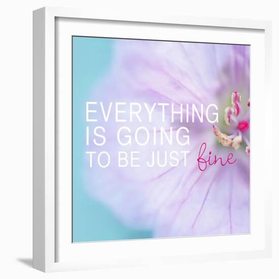 Everything is Going to be Just Fine-Sarah Gardner-Framed Art Print