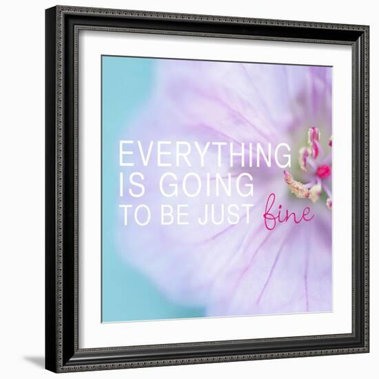 Everything is Going to be Just Fine-Sarah Gardner-Framed Art Print