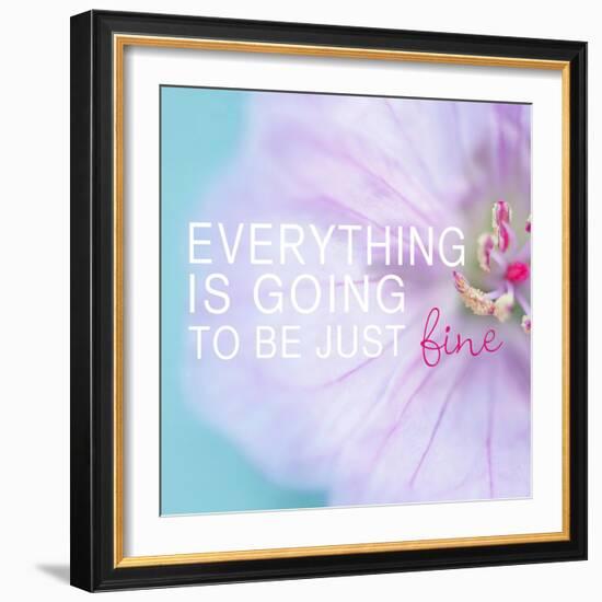 Everything is Going to be Just Fine-Sarah Gardner-Framed Art Print