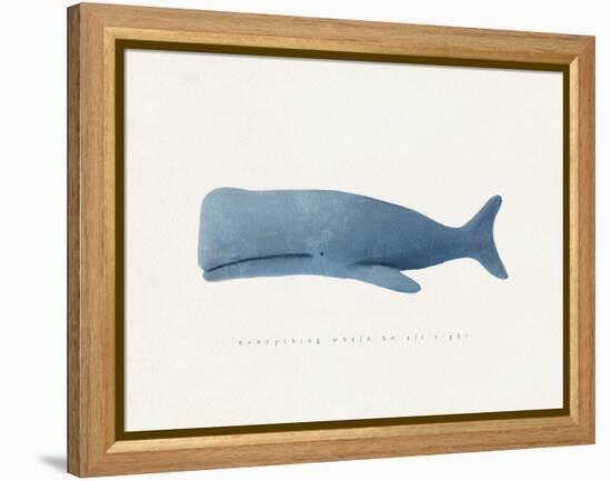 Everything Whale Be All Right-Leah Straatsma-Framed Stretched Canvas