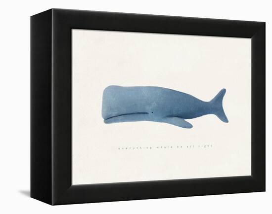 Everything Whale Be All Right-Leah Straatsma-Framed Stretched Canvas