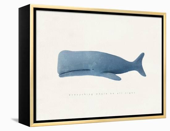 Everything Whale Be All Right-Leah Straatsma-Framed Stretched Canvas