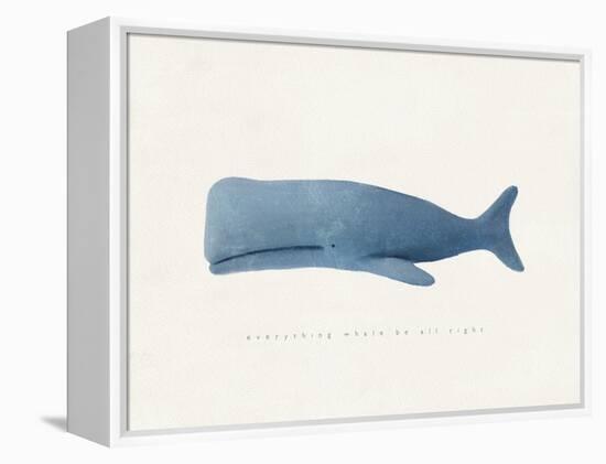 Everything Whale Be All Right-Leah Straatsma-Framed Stretched Canvas