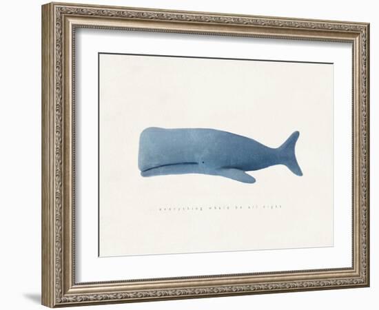 Everything Whale Be All Right-Leah Straatsma-Framed Art Print