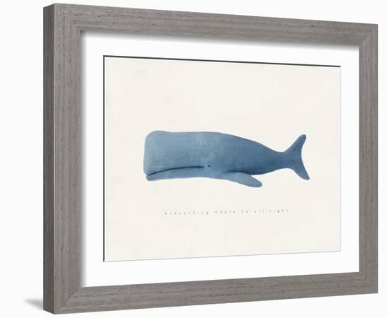 Everything Whale Be All Right-Leah Straatsma-Framed Art Print