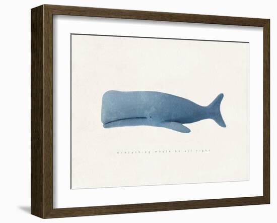 Everything Whale Be All Right-Leah Straatsma-Framed Art Print