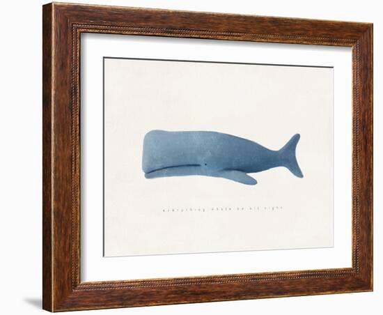 Everything Whale Be All Right-Leah Straatsma-Framed Art Print