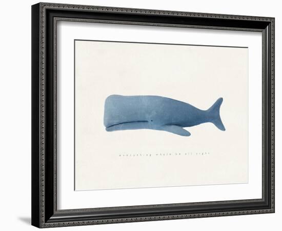 Everything Whale Be All Right-Leah Straatsma-Framed Art Print