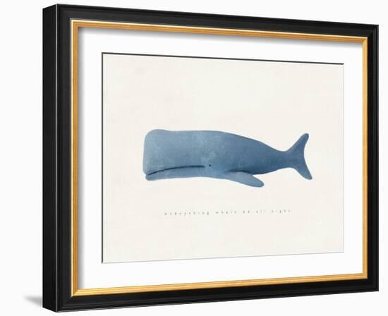 Everything Whale Be All Right-Leah Straatsma-Framed Art Print