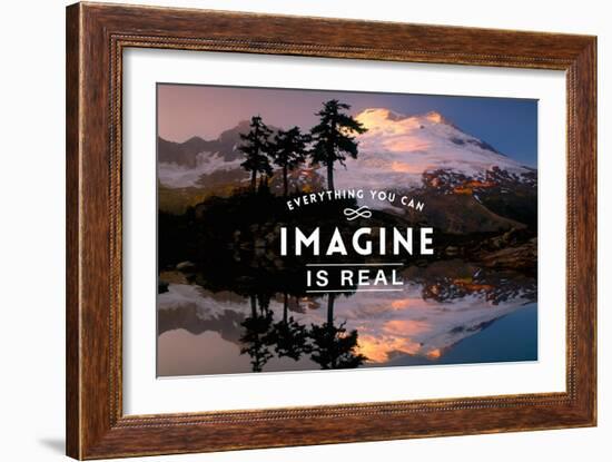 Everything you can Imagine is Real-Lantern Press-Framed Art Print