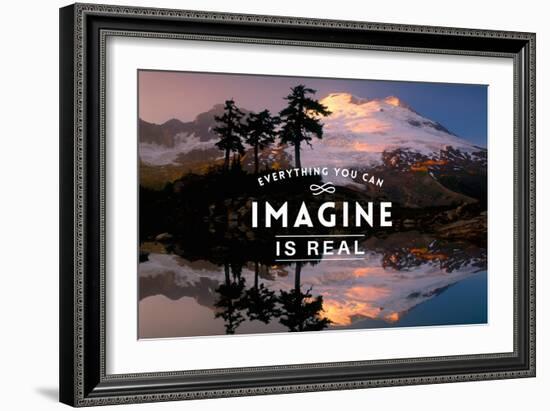 Everything you can Imagine is Real-Lantern Press-Framed Art Print