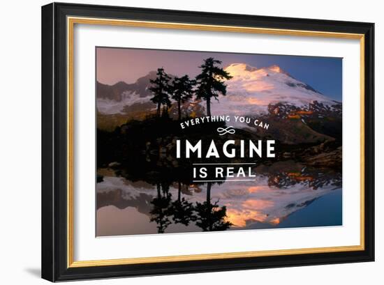 Everything you can Imagine is Real-Lantern Press-Framed Art Print