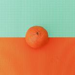 Orange on Bright Background. Minimalism Fashion-Evgeniya Porechenskaya-Photographic Print