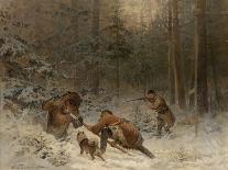 Duck Hunting, 1905-Evgeny Alexandrovich Tichmenev-Framed Premier Image Canvas