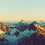 Scenic Alpine Landscape with and Mountain Ranges. Natural Mountain Background-Evgeny Bakharev-Photographic Print