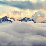 Scenic Alpine Landscape with and Mountain Ranges. Natural Mountain Background-Evgeny Bakharev-Photographic Print