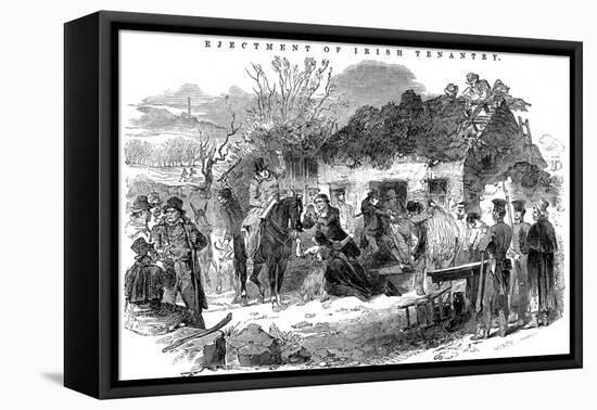 Evicted Irish Peasant Family, 1848-null-Framed Premier Image Canvas