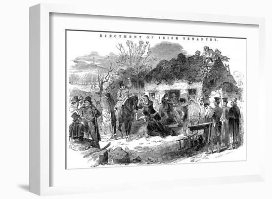 Evicted Irish Peasant Family, 1848-null-Framed Giclee Print