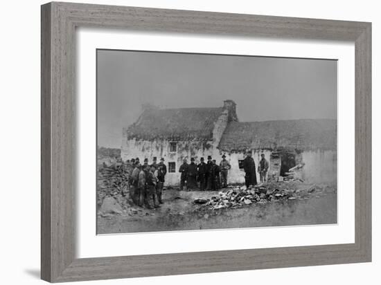 Eviction on the Olphert Estate, Falcarragh, County Donegal, Ireland, 1888-Robert Banks-Framed Giclee Print