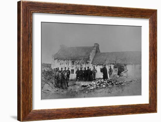 Eviction on the Olphert Estate, Falcarragh, County Donegal, Ireland, 1888-Robert Banks-Framed Giclee Print