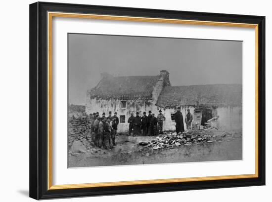 Eviction on the Olphert Estate, Falcarragh, County Donegal, Ireland, 1888-Robert Banks-Framed Giclee Print