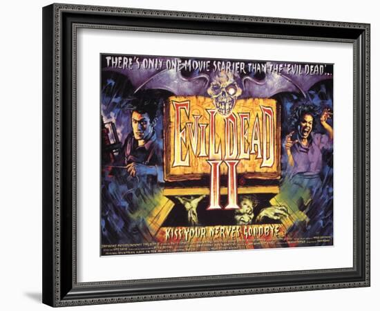 Evil Dead II, Bruce Campbell, 1987-null-Framed Art Print