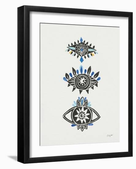 Evil Eye II Collage-Courtney Prahl-Framed Art Print