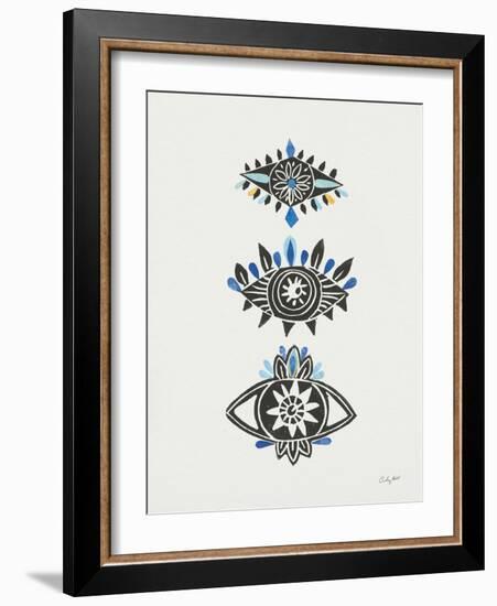 Evil Eye II Collage-Courtney Prahl-Framed Art Print