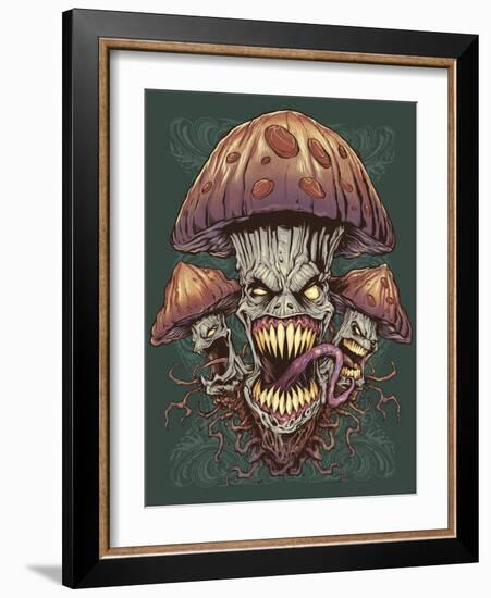 Evil Mushroom Color Scheme 02-FlyLand Designs-Framed Giclee Print