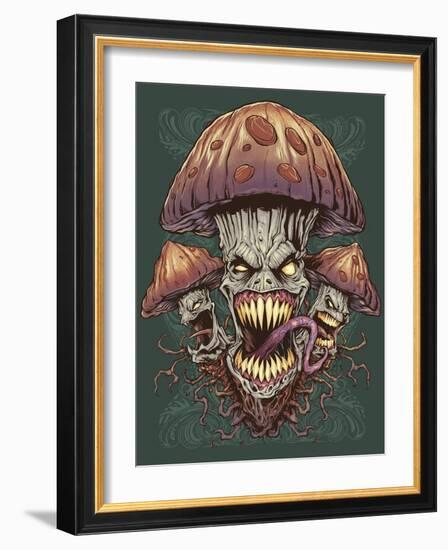 Evil Mushroom Color Scheme 02-FlyLand Designs-Framed Giclee Print