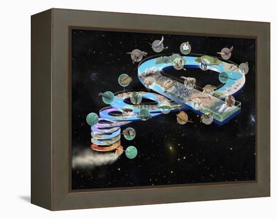 Evolution of Life, Artwork-Jose Antonio-Framed Premier Image Canvas