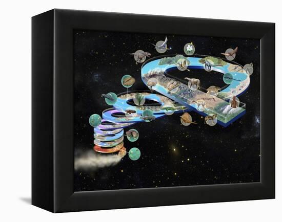 Evolution of Life, Artwork-Jose Antonio-Framed Premier Image Canvas